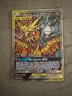 Hidden Fates Pokemon TCG Card Moltres, Zapdos, Articuno GX SM210 Promo - Image 1