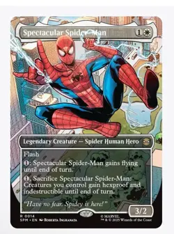 MTG Spectacular Spider-Man (Borderless) NON-FOIL NM 14 Marvel's Spider-Man - Image 1