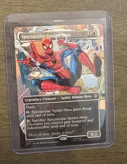 MTG Spectacular Spider-Man (Borderless) NON-FOIL NM 14 Marvel's Spider-Man - Image 2