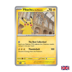 Pikachu At The Museum, Pokemon X Natural History Museum Jumbo Promo - SEALED - Image 1