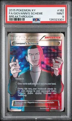 Giovanni's Scheme (Full Art) - 162/162 XY - Breakthrough - PSA 9 MINT - POKEMON - Image 1