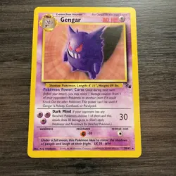 Pokemon Gengar #20/62 Fossil Set Non-Holo Rare Unlimited LP - Image 1