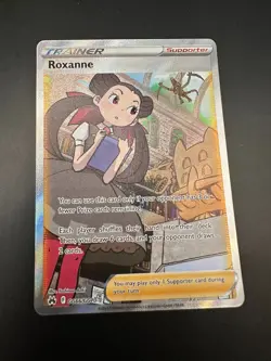 Pokemon Card Roxanne GG66/GG70 Crown Zenith Galarian Gallery Full Art - Image 1