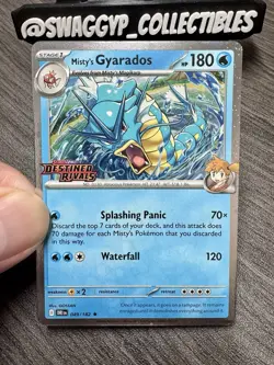 ◓Misty's Gyarados 049/182 Destined Rivals - Pokemon Prerelease Stamped Holo*NM◓ - Image 5