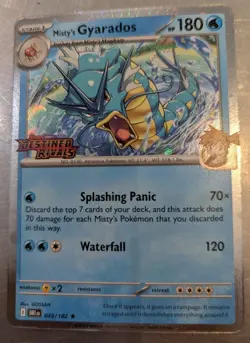 Pokemon Gyarados Misty's Destined Rivals Prerelease Stamped Free Shipping - Image 1