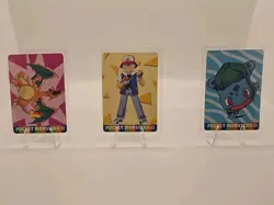 Vintage Japanese Pokemon Pocket Monsters Vending Prizm Stickers LOT x16 - Image 5