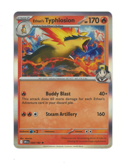 Ethan's Typhlosion 034/182 NM Destined Rivals Holo Rare Pokemon S&V TCG - Image 1