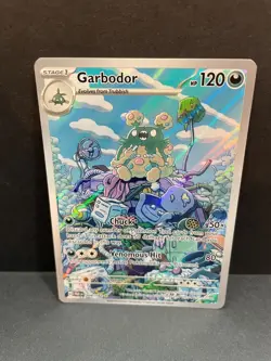 Pokemon TCG Garbodor 204/182 Sv04: Paradox Rift - IR Illustration Rare Holo - Image 1