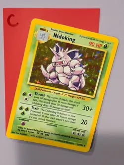 💚 Pokemon NIDOKING Base Set * 11/102 * Holo LP++ - C - Image 1