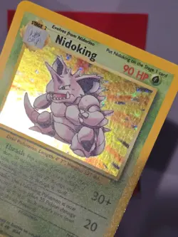 💚 Pokemon NIDOKING Base Set * 11/102 * Holo LP++ - C - Image 2
