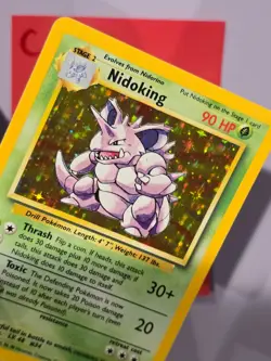 💚 Pokemon NIDOKING Base Set * 11/102 * Holo LP++ - C - Image 3