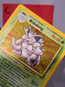 💚 Pokemon NIDOKING Base Set * 11/102 * Holo LP++ - C - Image 4