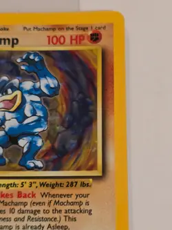 😻 Pokemon MACHAMP * 1st Edition * Base Set 8/102 * HOLO * LP (k) - Image 3