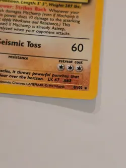 😻 Pokemon MACHAMP * 1st Edition * Base Set 8/102 * HOLO * LP (k) - Image 4