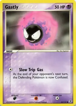 POKEMON Gastly #63/112 Normal FireRed & LeafGreen NM - Image 1