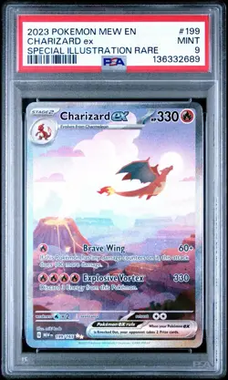 2023 Pokemon Scarlet & Violet 151 Charizard Ex SIR 199/165 PSA 9 - Image 1