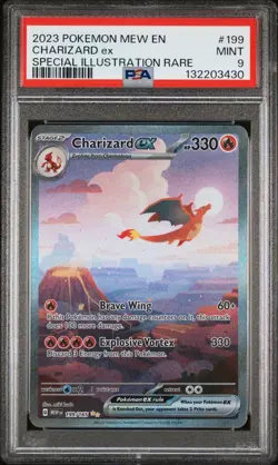 2023 Pokemon Scarlet & Violet 151 Charizard Ex SIR 199/165 PSA 9 - Image 1
