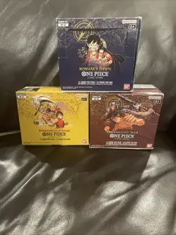 One Piece Paramount War OP-02 Romance Dawn OP01 Blue Bottom OP-04 Empty Boxes - Image 1