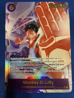 ONE PIECE Monkey D Luffy Alt Art EB02-061 SEC Anime 25th Collection English - Image 1