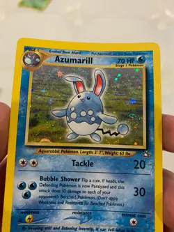Pokemon Neo Genesis Azumarill 2/111 Unlimited Rare Holo Card TCG - Ungraded - Image 3