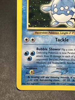 Pokemon TCG Azumarill Neo Genesis Holo Unlimited Rare Card 2/111 LP with SWIRL - Image 5