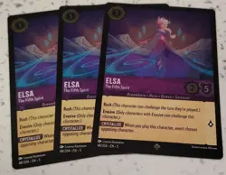 Disney Lorcana Shimmering Skies Elsa The Fifth Spirit X3 Foils - Image 1