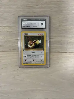 CGC 9 Eevee 1st Edition 55/82 Team Rocket 2000 Pokemon Card Graded CGC Mint 9 - Image 1