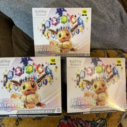 LOT OF 3 - Pokemon TCG Prismatic Evolutions Elite Trainer Box ETB Factory Sealed - Image 1