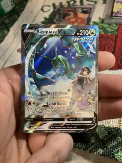 Rayquaza V Evolving Skies 194/203 Holo Ultra Rare Card Alt Art Pokemon Near Mint - Image 1