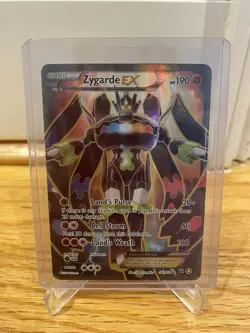 Zygarde EX 54a/124 Fates Collide Full Art Ultra Rare Holo Pokemon Trading Card - Image 1