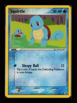 Squirtle 82/112 Common FireRed & LeafGreen Non Holo Pokemon Card - Image 1