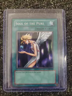 Vintage YuGiOh Tournament Pack 2 Rare Card Soul Of The Pure TP2-015 Mint/NM - Image 1