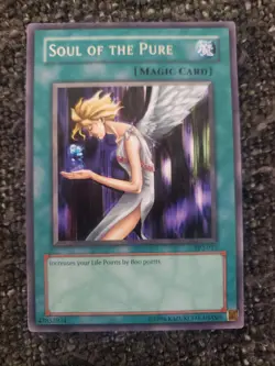 Vintage YuGiOh Tournament Pack 2 Rare Card Soul Of The Pure TP2-015 Mint/NM - Image 2