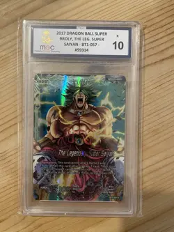 DBS Card Game Broly, The Legendary Super Saiyan *MGC GRADED 10* BT1-057 (SEALED) - Image 1