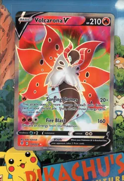 Pokemon TCG Volcarona V 170/203 Full Art Ultra Rare Holo Evolving Skies NM/M - Image 1