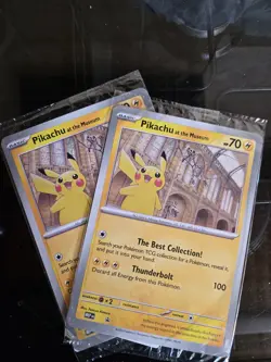 2x Pokemon TCG Promo Oversized Card - Pikachu at the Museum (Sealed) - UK - Image 1