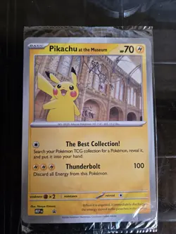 2x Pokemon TCG Promo Oversized Card - Pikachu at the Museum (Sealed) - UK - Image 2
