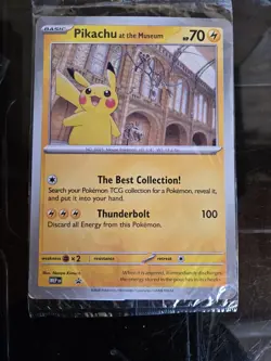 2x Pokemon TCG Promo Oversized Card - Pikachu at the Museum (Sealed) - UK - Image 4