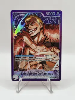 One Piece CCG Donquixote Doflamingo Alt Art Leader OP14-060 - English - NM - Image 1
