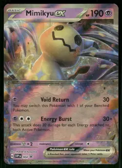 Mimikyu ex - 004 Promo Holo NM Pokemon SV: Scarlet & Violet Promo Cards - Image 1