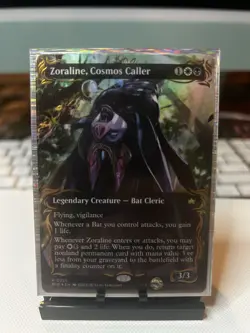 MTG Zoraline, Cosmos Caller (Borderless) (Raised Foil) #355 Bloomburrow Foil - Image 1