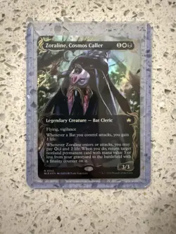 MTG Zoraline, Cosmos Caller (Borderless) (Raised Foil) #355 Bloomburrow Foil - Image 1
