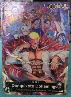 Donquixote Doflamingo (019) (Alternate Art) OP04-019 Kingdoms of Intrigue Foil - Image 1