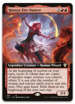 Rionya, Fire Dancer (Extended Art) #382 (NM) Commander 2021 C21 Magic MTG - Image 1