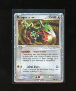 2005 EX Deoxys Rayquaza EX Holo Foil Rare 106/107 Pokemon - Image 1