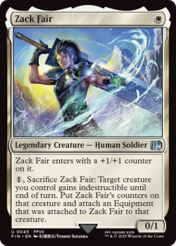 Magic MTG - Zack Fair - Final Fantasy - MINT/NMINT - FR - FOIL - Image 1
