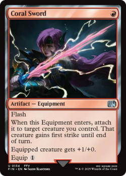 Magic MTG - Lame de corail - Final Fantasy - MINT/NMINT - FR - FOIL - Image 1