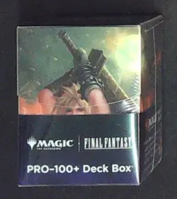 Magic The Gathering FINAL FANTASY Cloud, Ex-SOLDIER 100+ Deck Box Sealed - Image 1