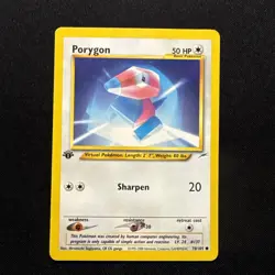 Porygon 78/105 Pokemon 1st Edition Neo Destiny Regular LP - Image 3