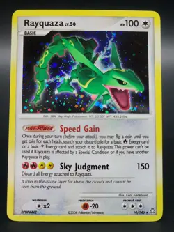 Pokemon TCG Legends Awakened Rayquaza LV.56 Holo 14/146 NM - Image 2